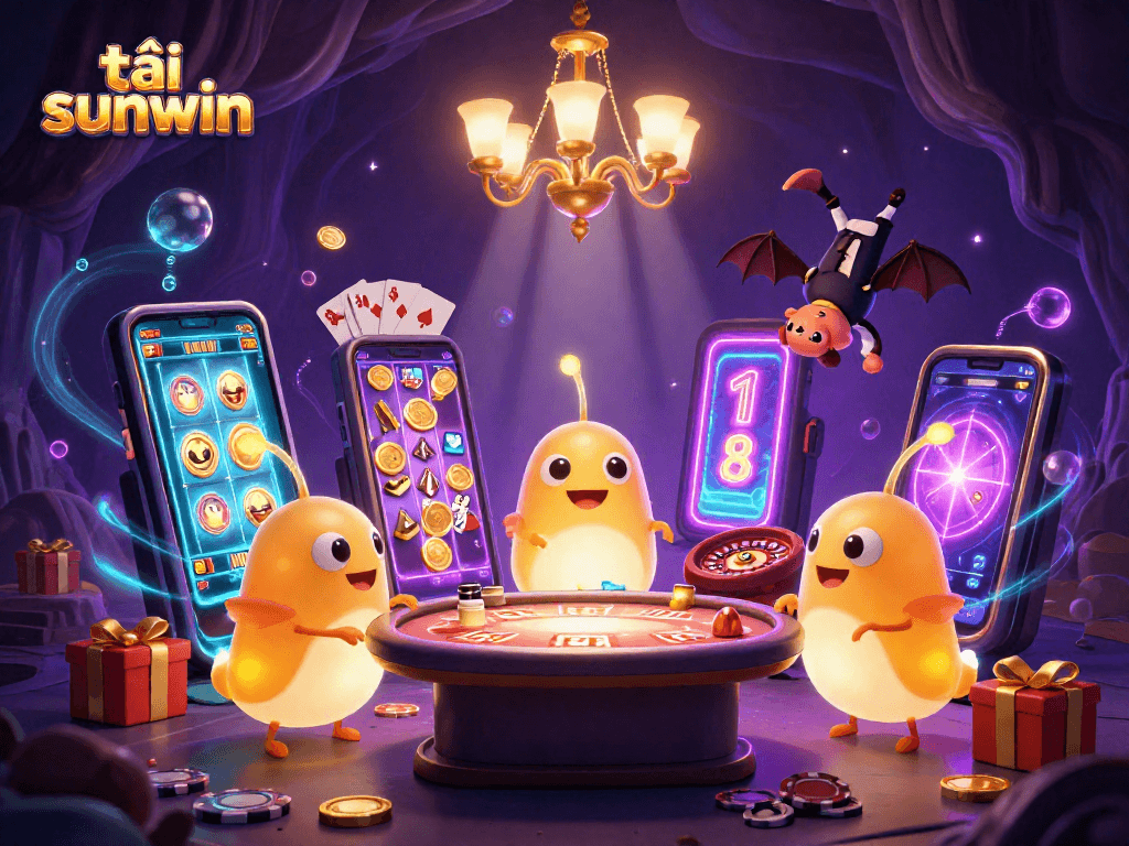 Play exciting slots with tải sunwin in a vibrant cave casino filled with glowworms and enchanting lights.