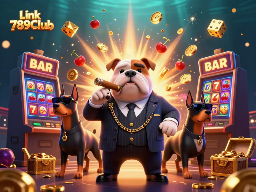Discover exciting jackpots at Link 789Club with a thrilling 3D casino scene.
