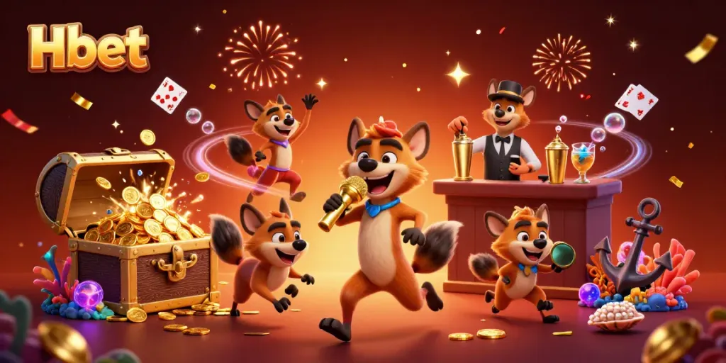 Experience the vibrant energy of Hbet’s casino with hilarious hyena characters in action.
