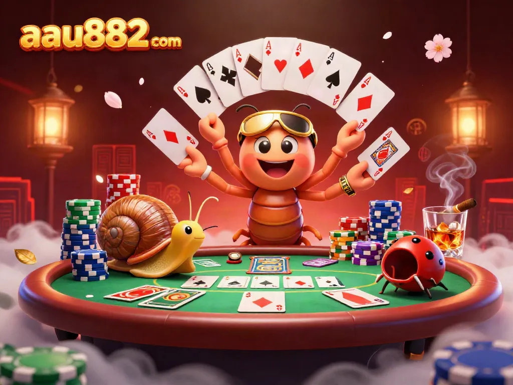 Immerse in the vibrant gaming world of aau882 com with exciting characters and poker action.