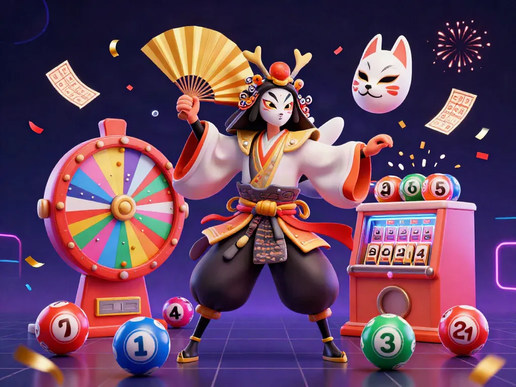 Watch thrilling moments of xoilac-tv with a kabuki warrior crane and lively elements surrounding it.
