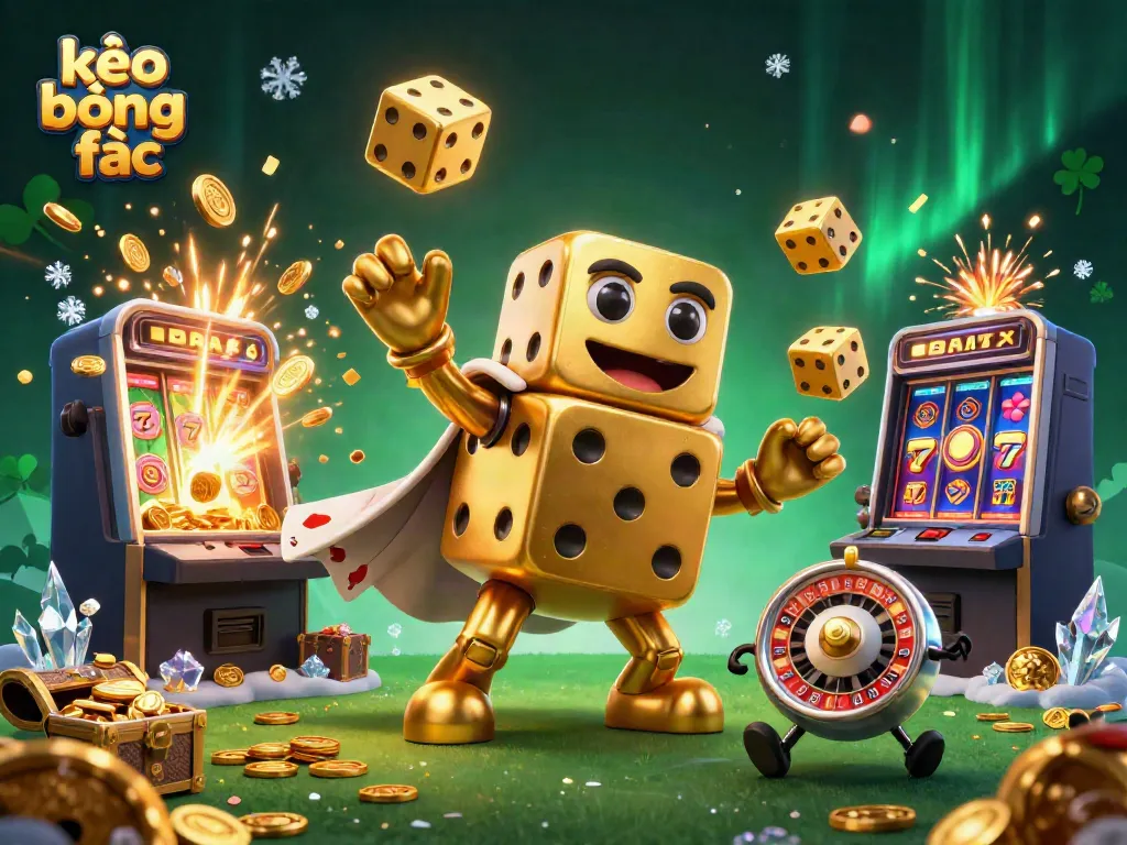 Experience thrilling kèo bóng đá action with our dynamic sports betting 3D illustration showcasing vibrant casino elements.