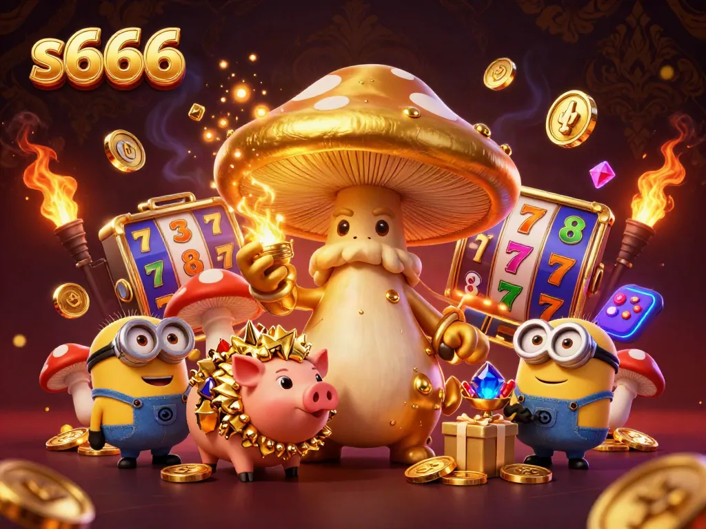 Engage with the exciting s666 casino experience featuring a wizard, treasures, and dynamic slot elements.