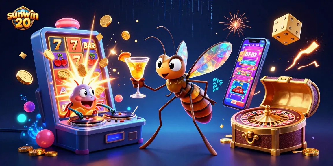 Engage with the vibrant sunwin 20 casino scene featuring animated characters and thrilling gambling elements.