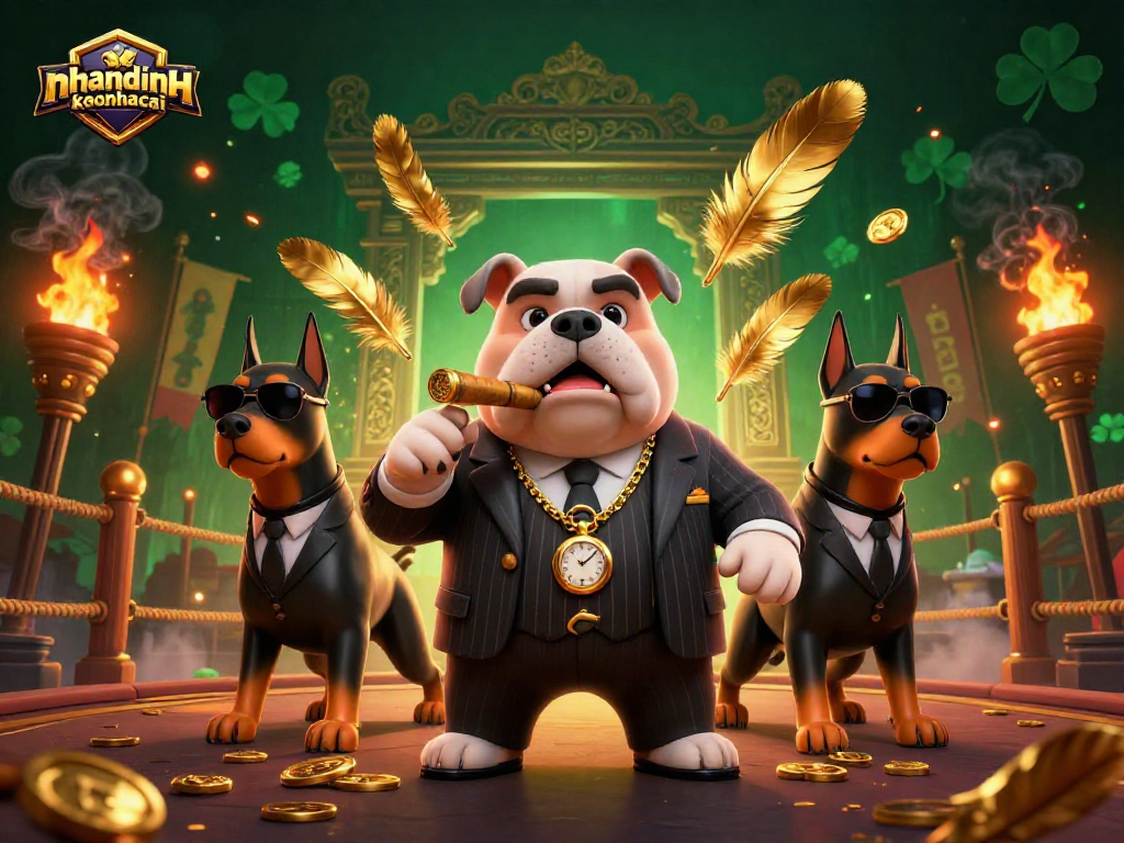 Engage in dynamic betting action with nhandinhkeonhacai's 3D mafia gangster scene featuring casino elements.