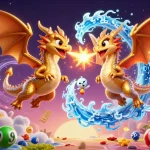 Experience thrilling moments with the golden and silver dragons at mat's dynamic online casino.