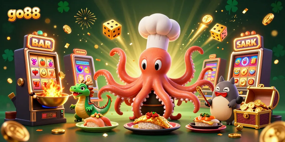 Experience the excitement of go88 with vibrant games and animated characters in a lively casino scene.