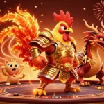 Experience thrills at CASINO Playtech with a vibrant 3D illustration of gaming excitement.