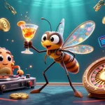 Engage with kubet88 featuring a vibrant 3D casino scene showcasing unique characters and crypto elements.