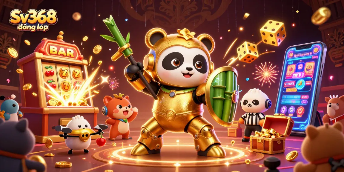 Spin to win at Sv368 đăng nhập with vibrant slots and animated characters in action.