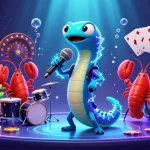 88m electric eel DJ entertains with vibrant casino elements and gaming excitement.