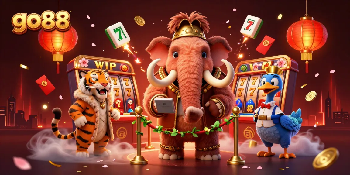 Experience go88's 3D casino world with vibrant characters and immersive game elements.