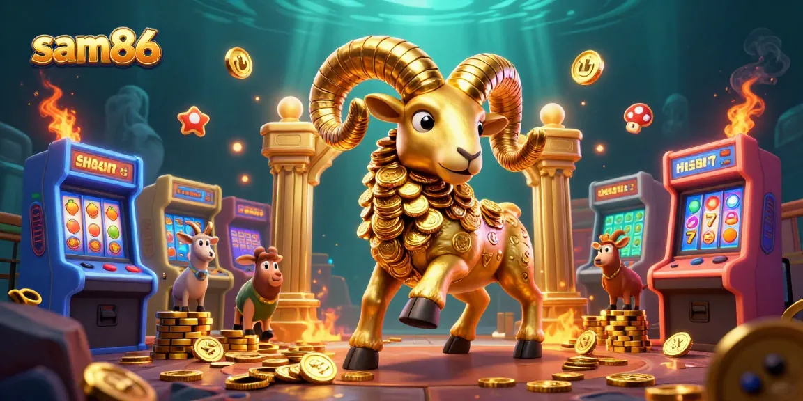 Experience thrilling wins at sam86 with golden elements and colorful gaming machines.