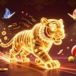 seazmo showcases a vibrant casino scene with a golden tiger and dynamic sports elements
