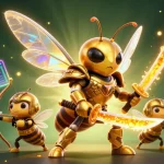 Engage with 8xbet's immersive gaming experience featuring vibrant characters and crypto elements.
