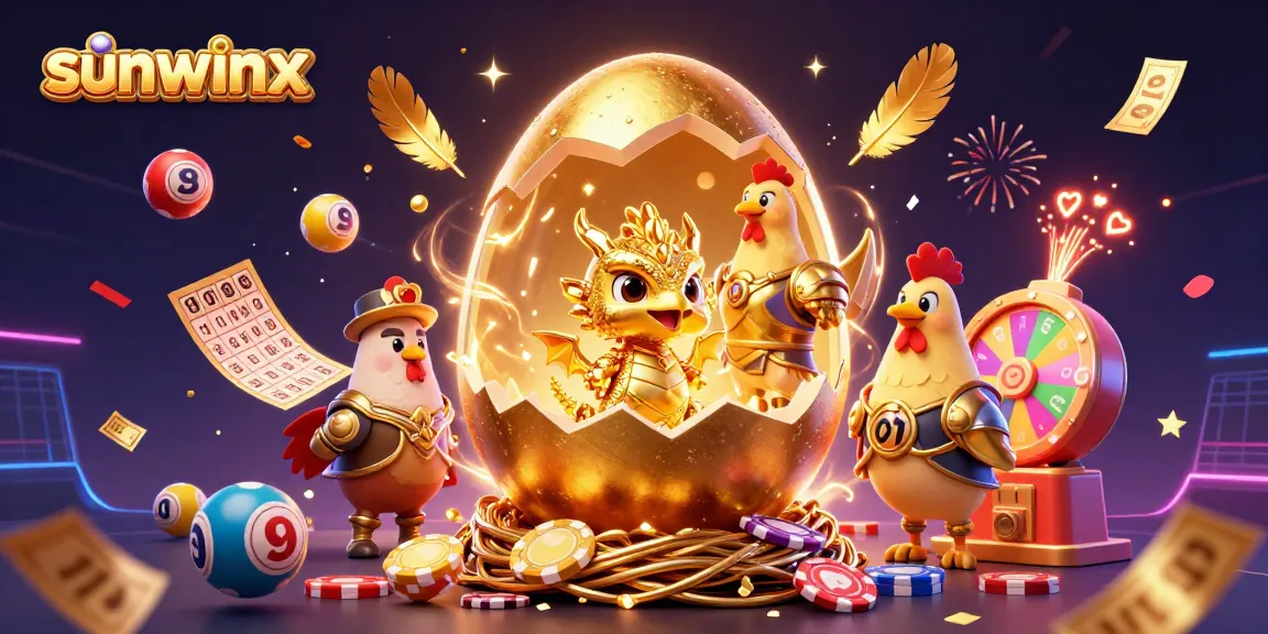 Experience sunwinx excitement with a baby dragon and lottery elements amidst a golden casino theme