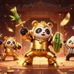 Experience thrilling gameplay at shbetz with 3D mech-panda battling in a vibrant casino arena.