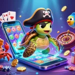 Experience the excitement of 58win through a vibrant underwater casino scene with pirate characters and slot games.