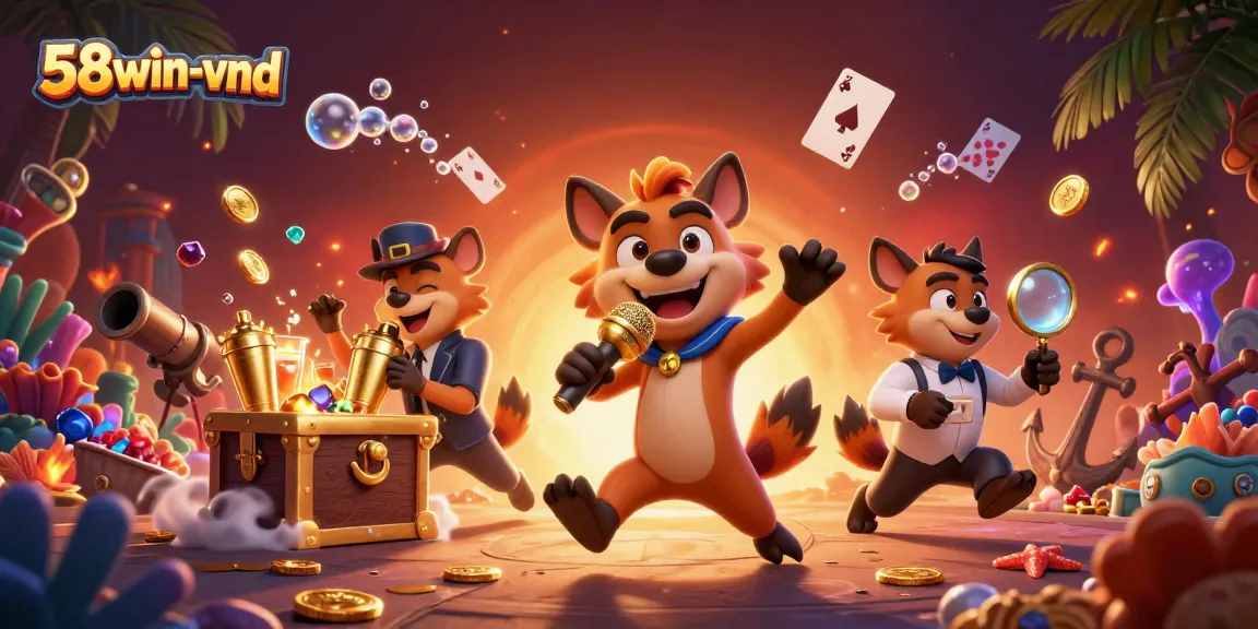 Experience the thrilling atmosphere of 58win-vnd with a lively hyena comedy casino club showcasing unique game elements.