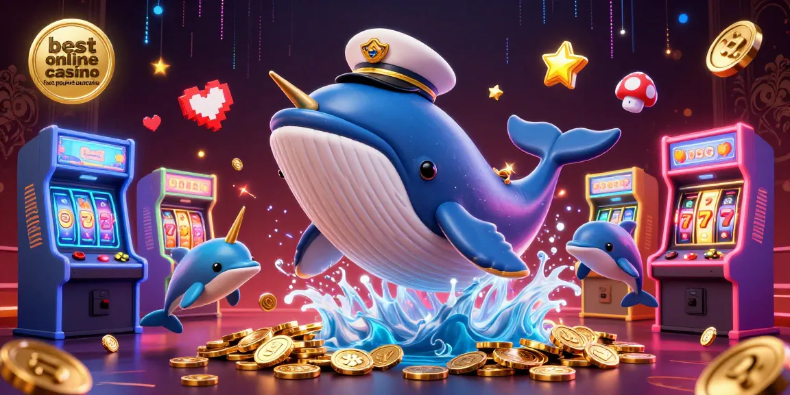 Experience the excitement of the best online casino fast payout australia with vivid 3D whale and casino elements.