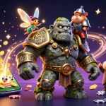 Experience sbobet88's vibrant betting world with an ancient golem, fairy magic, and sports excitement.