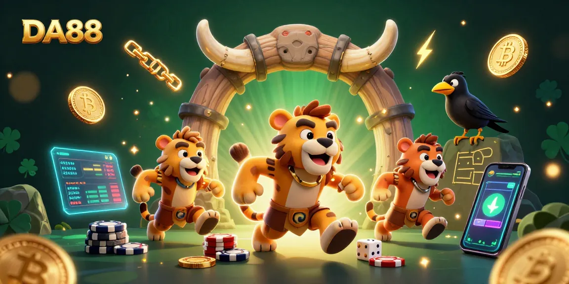 Engage with DA88's thrilling casino atmosphere filled with 3D characters and dynamic crypto elements.