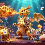 Engage in thrilling gaming adventures with 789bet, featuring a dragon and treasure-filled scene.