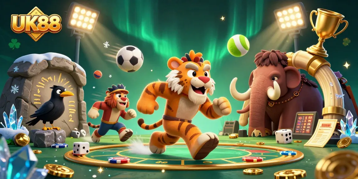 Experience thrill at UK88 with caveman casino adventure alongside sports betting excitement.