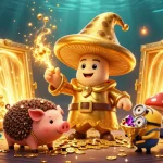 Engage with exciting slot depo 5000 gameplay, highlighted by golden treasures and magical characters.