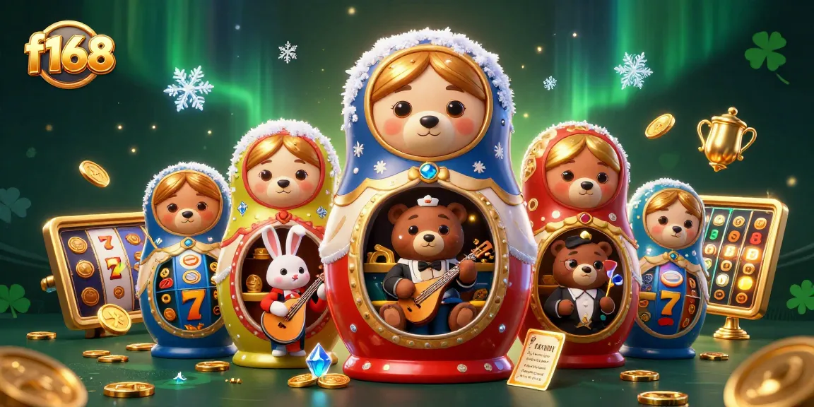 Spin the reels and win big with f168's vibrant casino atmosphere and playful characters.